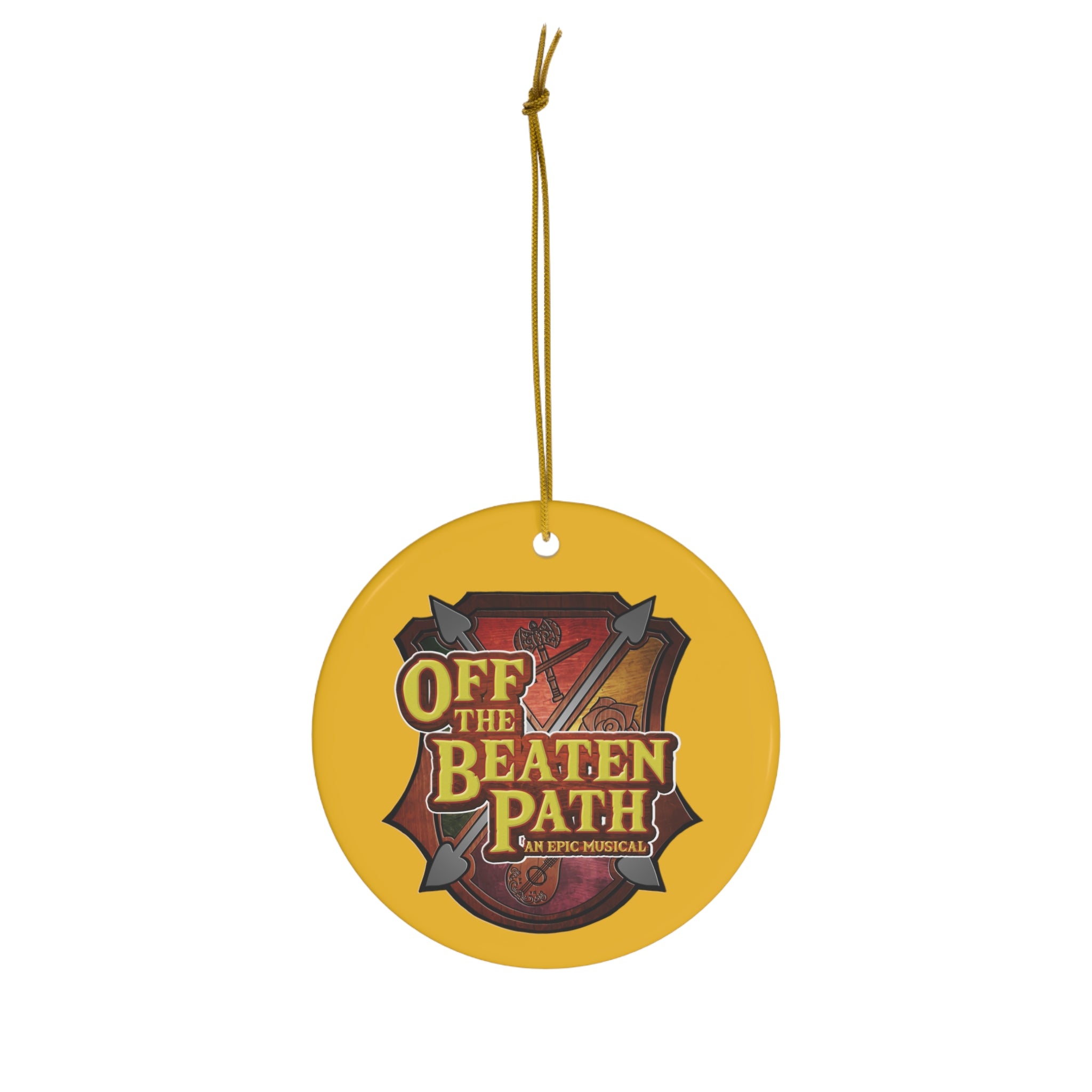 OBP Crest Ceramic Ornament - Yellow
