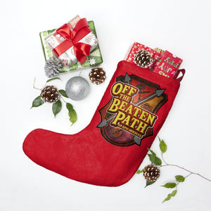 OBP Crest Christmas Stocking - Red