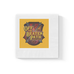 OBP Crest Coined Napkins - Yellow