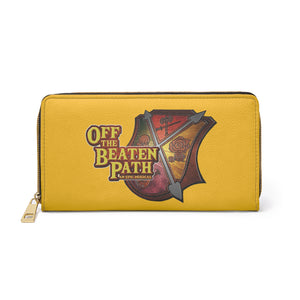 OBP Crest Zipper Wallet/Purse - Yellow