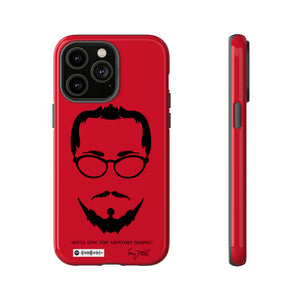 Tory Doctor's "Auditory Herpes" Tough Phone Case - Red and Black