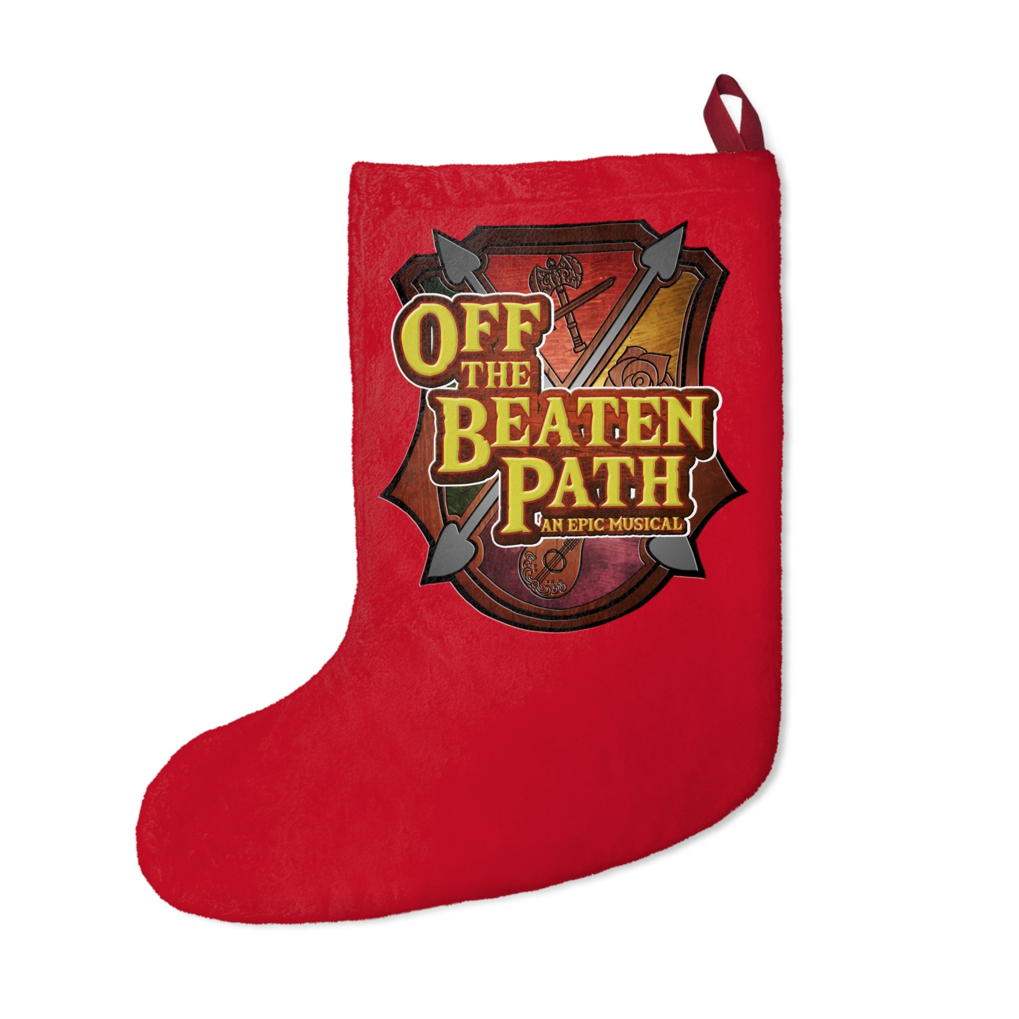 OBP Crest Christmas Stocking - Red