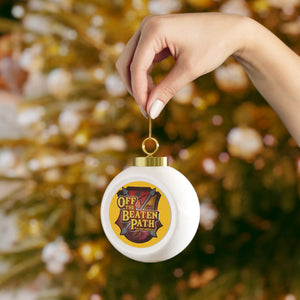OBP Crest Christmas Ball Ornament - Yellow