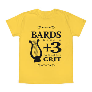 'Bards +3 for the Crit' T-Shirt