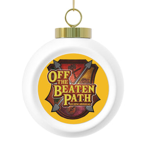 OBP Crest Christmas Ball Ornament - Yellow