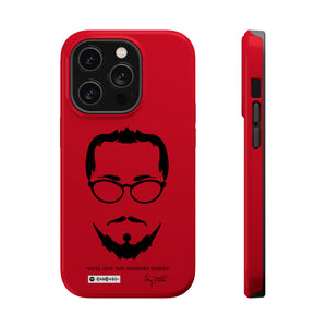 Tory Doctor's "Auditory Herpes" MagSafe Tough iPhone Case - Red and Black