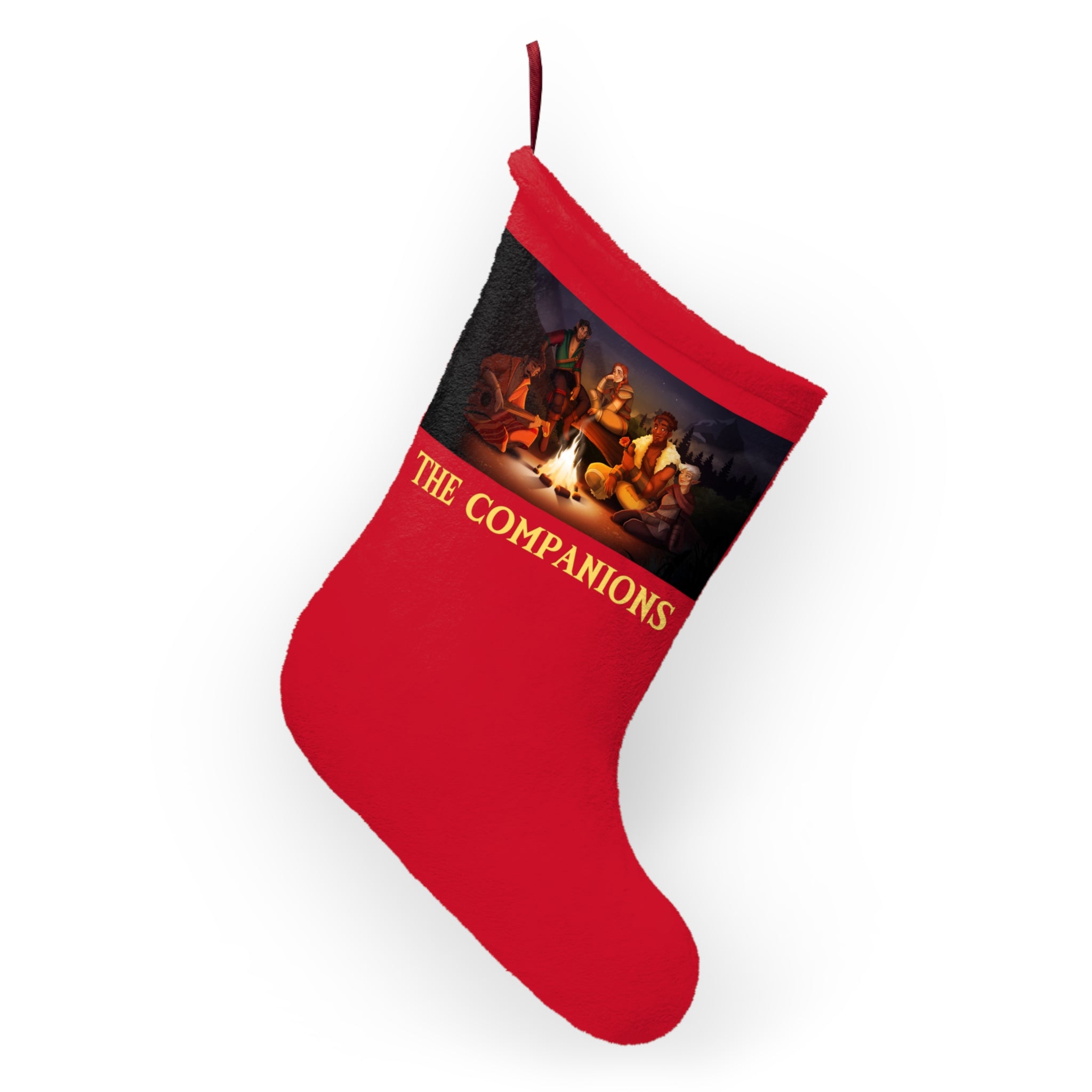 The Companions Campsite Christmas Stocking - Red