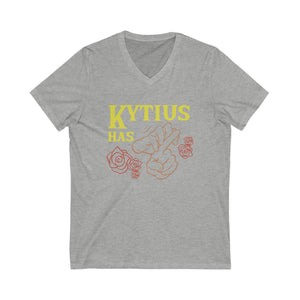 'Kytius has Herpes' V-neck T-shirt