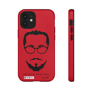Tory Doctor's "Auditory Herpes" Tough Phone Case - Red and Black
