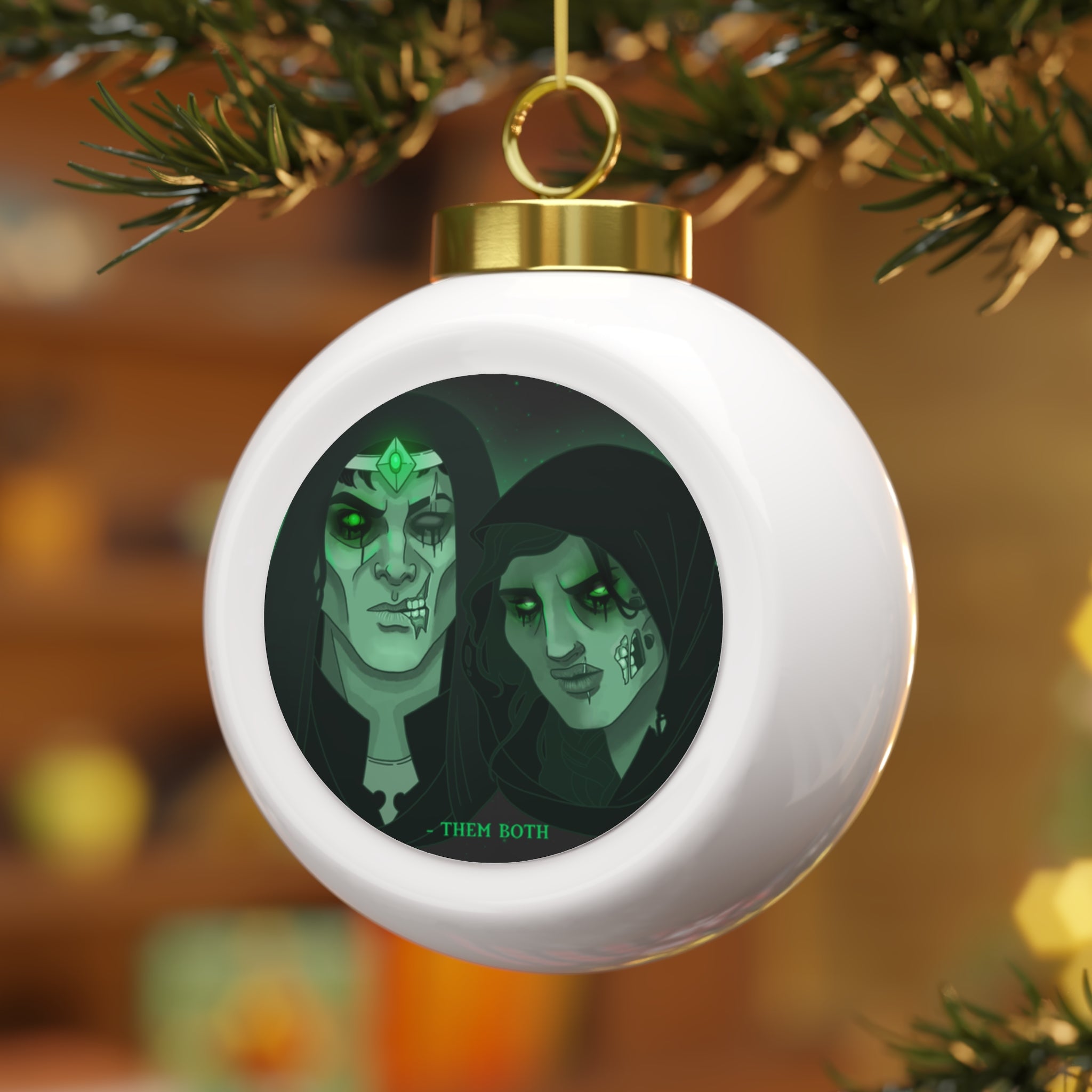 Them Both Christmas Ball Ornament