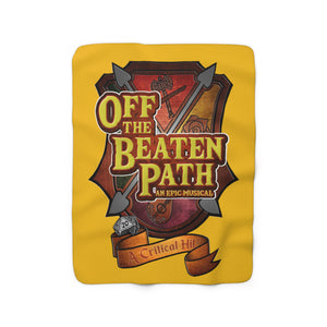 OBP Crest Sherpa Fleece Blanket - Yellow