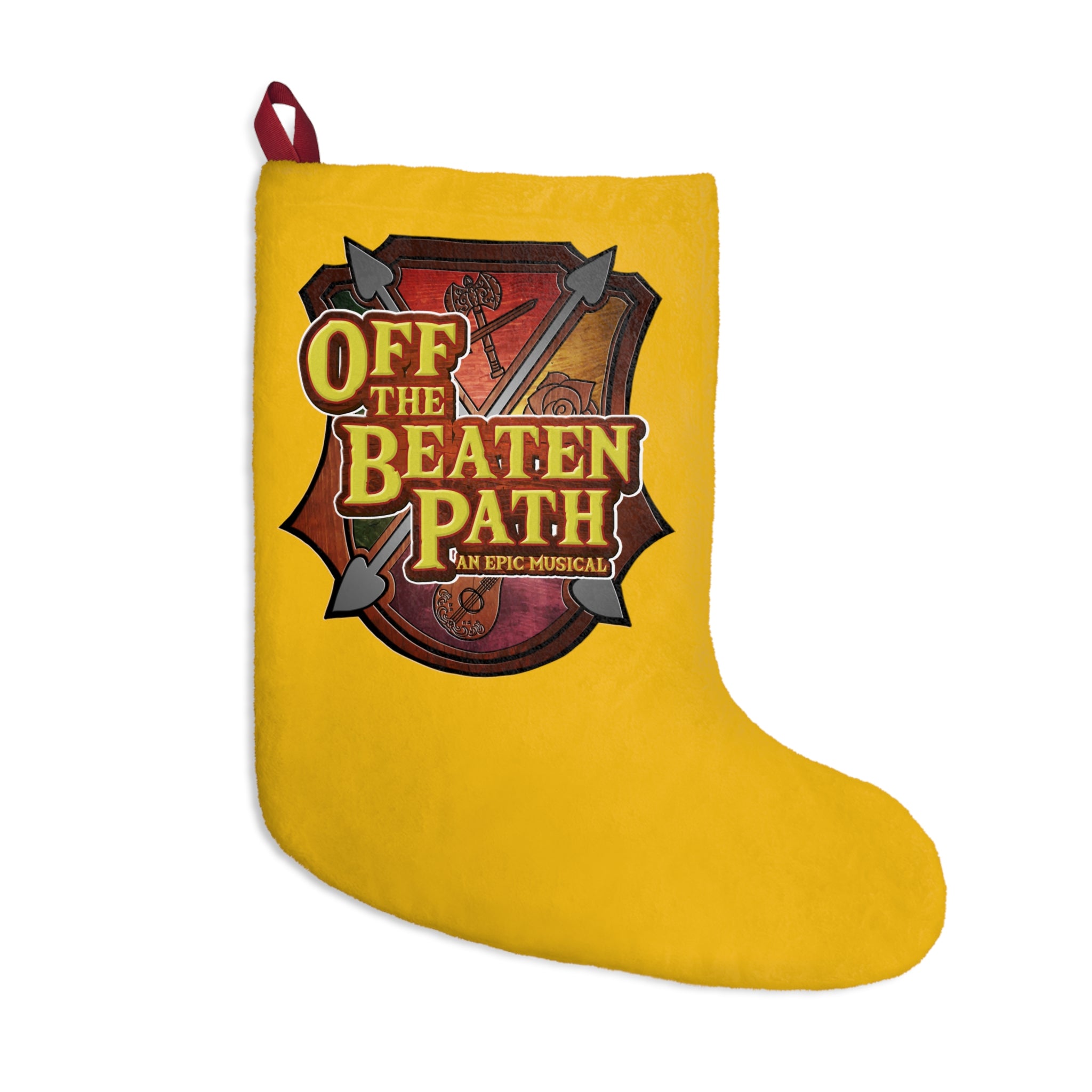 OBP Crest Christmas Stocking - Yellow